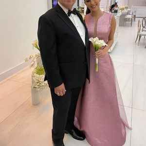 Customized pink gown